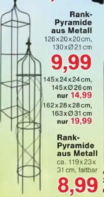 Jawoll Rank- Pyramide aus Metall Angebot
