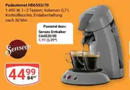 Globus Padautomat HD6553/70 Senseo Angebot