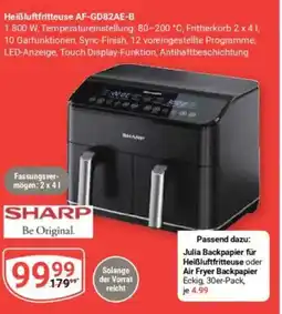 Globus Heißluftfritteuse AF-GD82AE-B SHARP Angebot