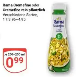 Globus Rama Cremefine oder Cremefine rein pflanzlich Angebot