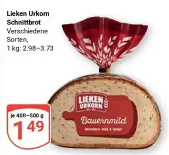 Globus Lieken Urkorn Schnittbrot Angebot