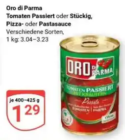 Globus Oro di Parma Tomaten Passiert oder Stückig, Pizza- oder Pastasauce Angebot
