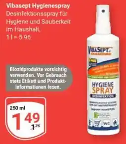 Globus Vibasept Hygienespray Angebot