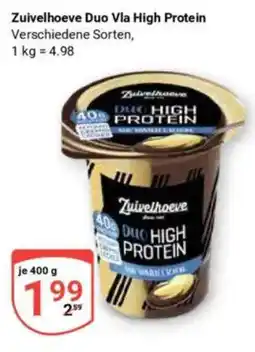 Globus Zuivelhoeve Duo Vla High Protein Angebot