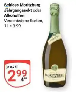 Globus Schloss Moritzburg Jahrgangssekt oder Alkoholfrei Angebot