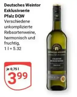 Globus Deutsches Weintor Exklusivserie Pfalz DQW Angebot