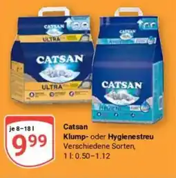 Globus Catsan Klump- oder Hygienestreu Angebot