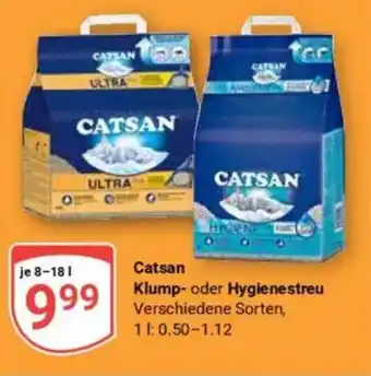 Globus Catsan Klump- oder Hygienestreu Angebot