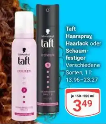Globus Taft Haarspray, taft Haarlack oder Schaum- festiger Angebot