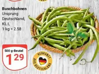 Globus Buschbohnen Angebot