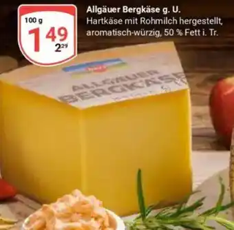 Globus Allgäuer Bergkäse g. U. Angebot