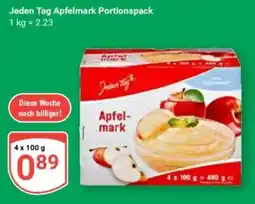 Globus Jeden Tag Apfelmark Portionspack Angebot