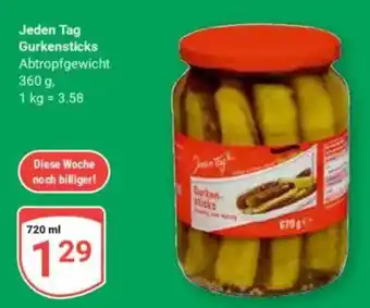 Globus Jeden Tag Gurkensticks Angebot