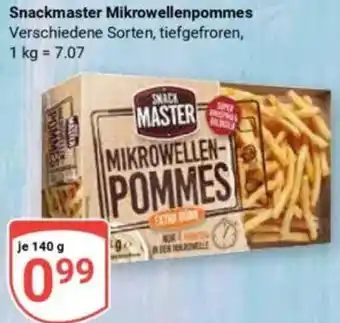 Globus Snackmaster Mikrowellenpommes Angebot