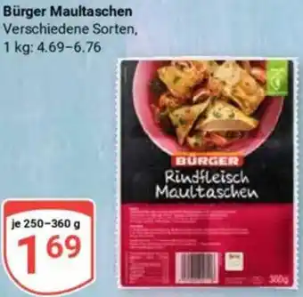 Globus Bürger Maultaschen Angebot
