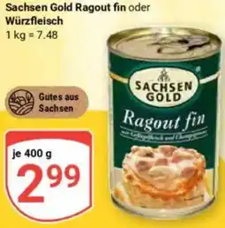 Globus Sachsen Gold Ragout fin oder Würzfleisch Angebot