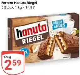 Globus Ferrero Hanuta Riegel Angebot