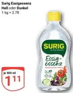Globus Surig Essigessenz Hell oder Dunkel Angebot