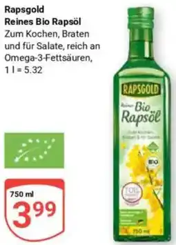 Globus Rapsgold Reines Bio Rapsöl Angebot