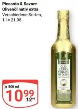 Globus Piccardo & Savore Olivenöl nativ extra Angebot