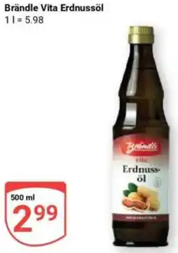 Globus Brändle Vita Erdnussöl Angebot