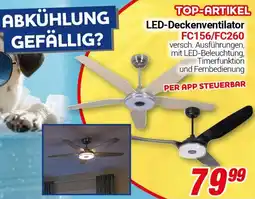 CENTERSHOP LED-Deckenventilator FC156/FC260 Angebot