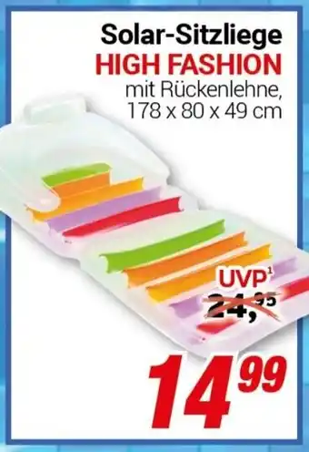 CENTERSHOP Solar-Sitzliege HIGH FASHION Angebot