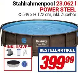CENTERSHOP Bestway Stahlrahmenpool 23.062 l POWER STEEL Angebot