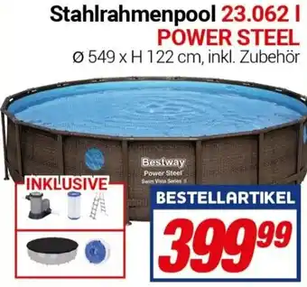 CENTERSHOP Bestway Stahlrahmenpool 23.062 l POWER STEEL Angebot