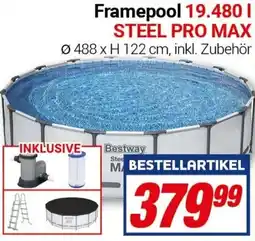 CENTERSHOP Bestway Framepool 19.480 l STEEL PRO MAX Angebot