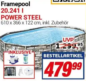 CENTERSHOP Bestway Framepool 20.241 l POWER STEEL Angebot