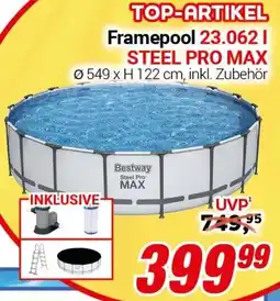 CENTERSHOP Bestway Framepool 23.062 l STEEL PRO MAX Angebot