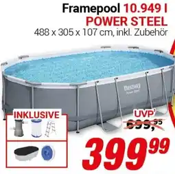 CENTERSHOP Bestway Framepool 10.949 l POWER STEEL Angebot