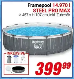 CENTERSHOP Bestway Framepool 14.970 l STEEL PRO MAX Angebot