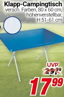 CENTERSHOP Klapp-Campingtisch Angebot