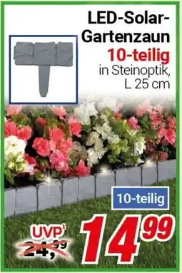 CENTERSHOP LED-Solar Gartenzaun Angebot