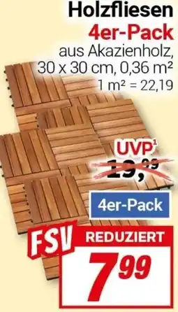 CENTERSHOP Holzfliesen Angebot