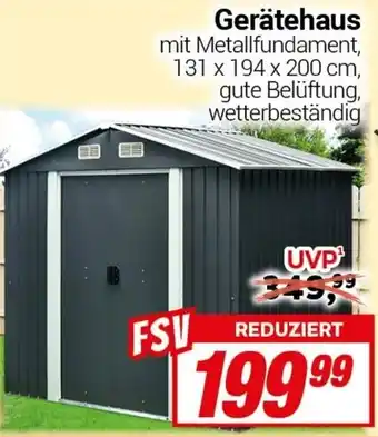 CENTERSHOP Gerätehaus Angebot