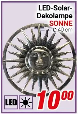 CENTERSHOP LED-Solar Dekolampe SONNE Angebot
