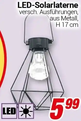 CENTERSHOP LED-Solarlaterne Angebot