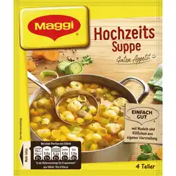 Netto Marken-Discount Maggi Guten Appetit Hochzeitssuppe, ergibt 1 Liter, 20er Pack Angebot
