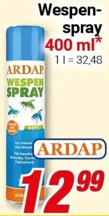 CENTERSHOP ARDAP Wespenspray Angebot