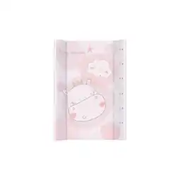 Netto Marken-Discount Kikkaboo Wickelauflage Weich-PVC 80 x 50 cm wasserdichter Bezug, erhöhter Rand weiß rosa Angebot