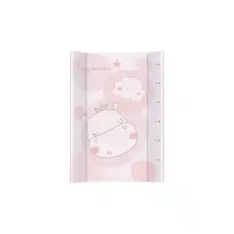 Netto Marken-Discount Kikkaboo Wickelauflage Weich-PVC 80 x 50 cm wasserdichter Bezug, erhöhter Rand weiß rosa Angebot