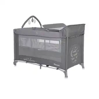 Netto Marken-Discount Lorelli Reisebett Noemi 2 Ebenen, Wickelauflage, Spielbogen, Tragetasche, Räder dunkelgrau Angebot