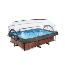 Netto Marken-Discount EXIT Frame Pool 220x150x65cm mit Filterpumpe und Abdeckung, versch. Ausführungen Angebot