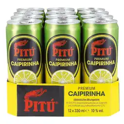 Netto Marken-Discount Pitu Premium Caipirinha Mixgetränk 10,0 % vol 0,33 Liter, 12er Pack Angebot
