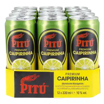 Netto Marken-Discount Pitu Premium Caipirinha Mixgetränk 10,0 % vol 0,33 Liter, 12er Pack Angebot