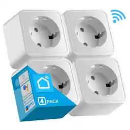 Netto Marken-Discount Echos Smart WLAN Steckdose 4er Pack 16A App-gesteuert Sprachsteuerung Angebot