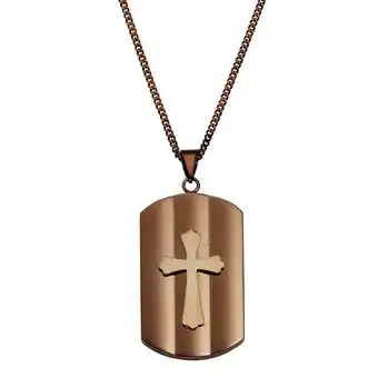 Netto Marken-Discount Zeeme Stainless Steel Anhänger mit Kette Edelstahl Kreuz Angebot